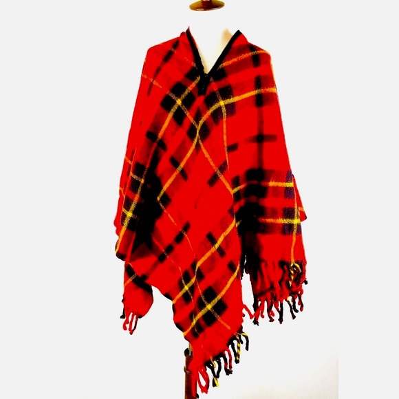 Faribault Woolen Mill Sweaters Vintage Faribo Faribault Red Tartan Buffalo Plaid Stadium
